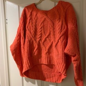Anthropologie cable knit sweater.